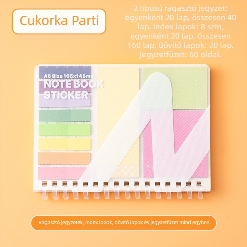 ISN Wind Expansion Post-it öntapadós matrica posztgraduális felvételi vizsgára készülő hallgatóknak, színes, egyszerű Post-it matrica, kivehető lapokkal