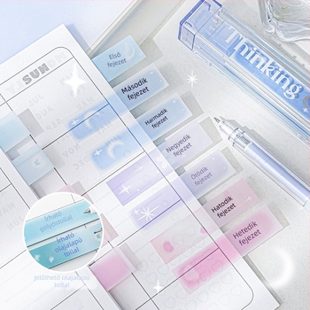 RosyPosy puha, kreatív ajakrúzs index matrica, nagy színértékű, kisállat post-it matrica, hordozható jegyzetfilc, N matricák