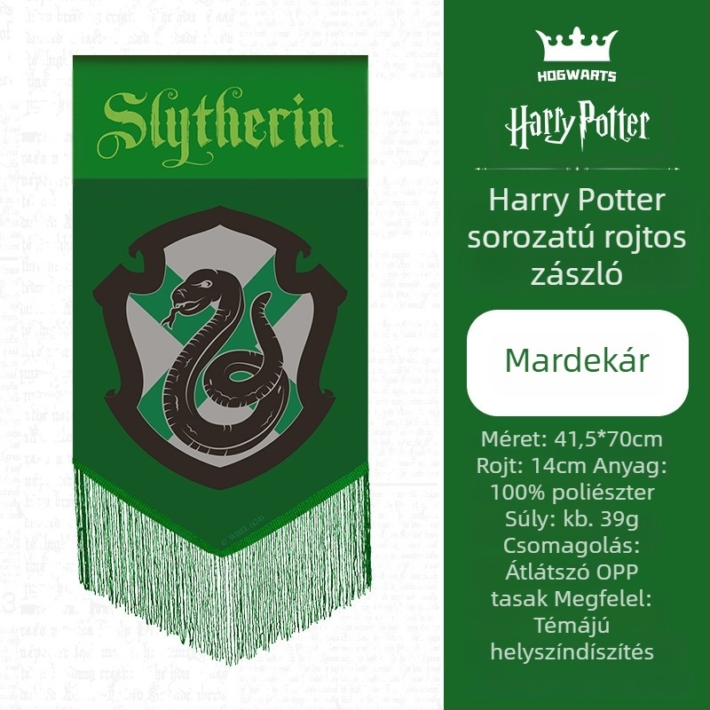 Harry Potter sorozat zászló bojtos dekoráció függő zászló ktv témájú dekoráció színes jellegzetes zászló függő zászló parti zászló