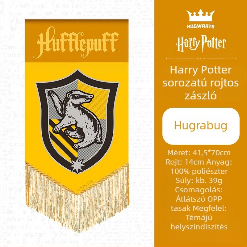 Harry Potter sorozat zászló bojtos dekoráció függő zászló ktv témájú dekoráció színes jellegzetes zászló függő zászló parti zászló