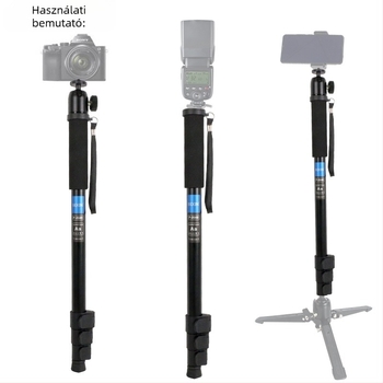 SLR fényképezőgép Monopod fotózás Könnyű, hordozható kültéri szelfi esküvői videófelvétel PTZ stabilizátor konzol