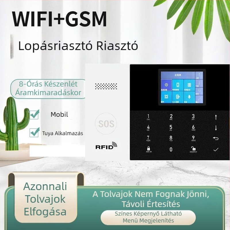Lopásgátló riasztó infravörös érzékelő emberi test háztartási kereskedelmi ajtó- és ablakérzékelő WIFI lopásgátló távoli riasztó