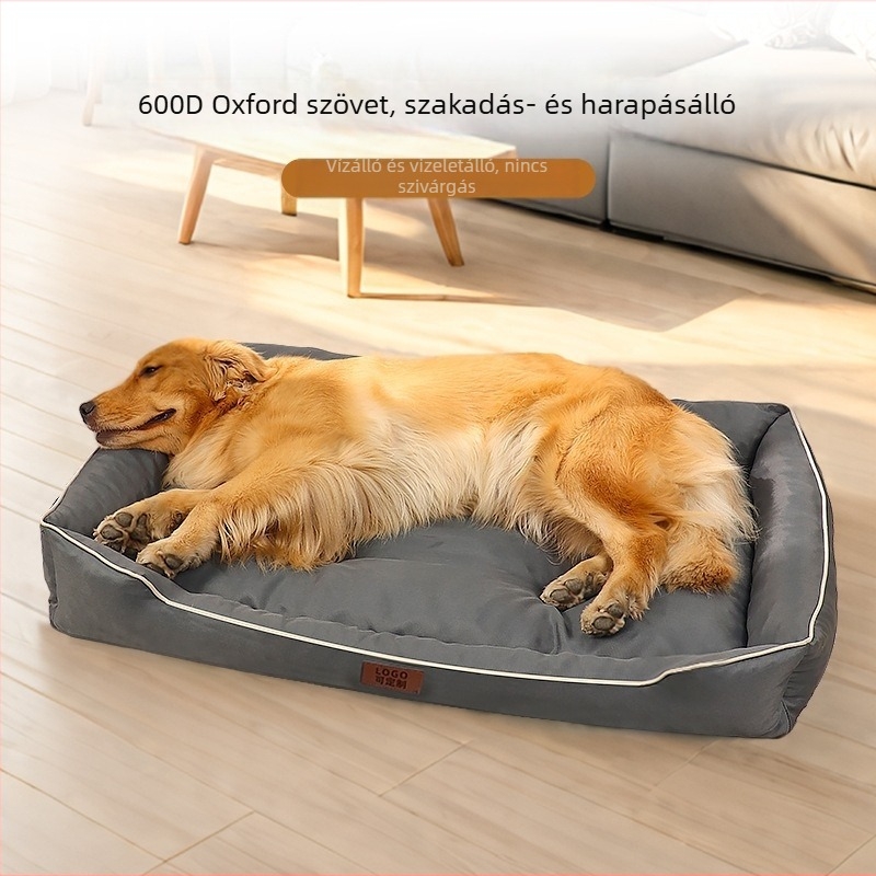 Határokon átnyúló téglalap alakú Oxford szövet kennel karcálló egyszerű kisállat szőnyeg nyári vizeletálló macskahomok hűvös és kényelmes kutyafekhely
