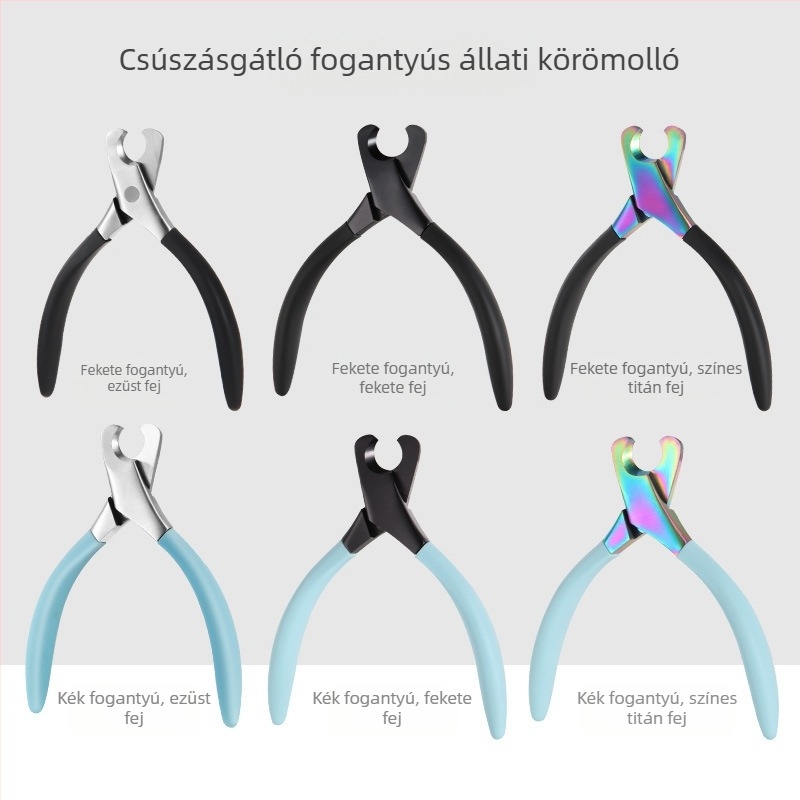 Univerzális körömvágó macska olló kutya kellékek körömvágó rozsdamentes acél vérzésgátló félhold vágás