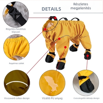 Vízálló kutyacipők Új stílusú, csúszásmentes, kopásálló, kültéri, szennyeződésmentes lábvédők Kisállat-cipővédők Nagykereskedelmi négylábú kutyalábvédők