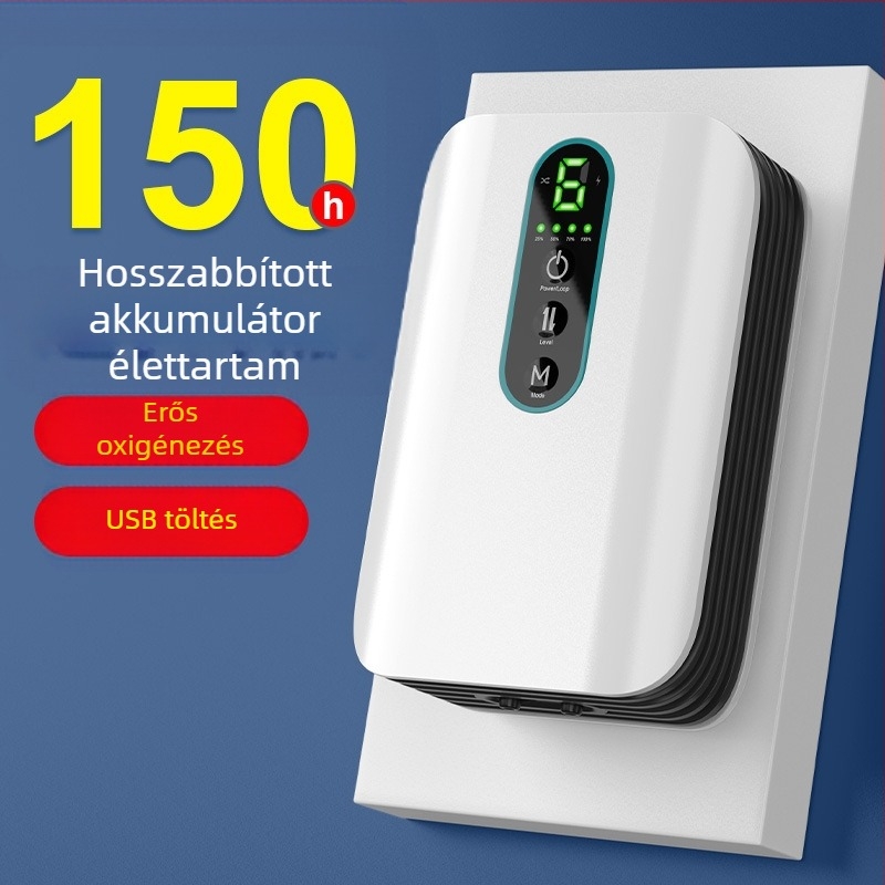 BAKALE új USB oxigénpumpa oxigén otthoni hal autó levegőztető kültéri vadhorgászat lítium akkumulátor