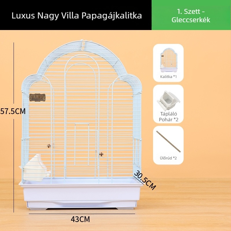 Xuanfeng tigrisbőr papagájkalitka madárkalitka Zihao Hua nagyméretű Villa nyolc GE ketrec nagy pünkösdi rózsa testvér tenyészketrec