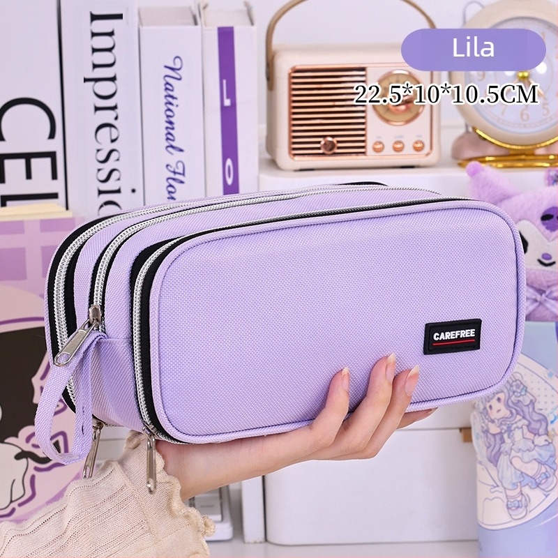 Új, többrétegű, nagy kapacitású és mutatós tolltartó iskolakezdésre, alsó tagozatos és alsó tagozatos lányoknak való írószerdoboz, foltálló tolltartó