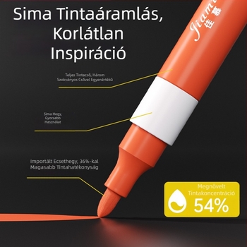 Könnyen mosható akril filctoll, könnyen mosható általános iskolásoknak és gyerekeknek való akvarell toll, átlátszatlan és egymásra rakható óvodásoknak