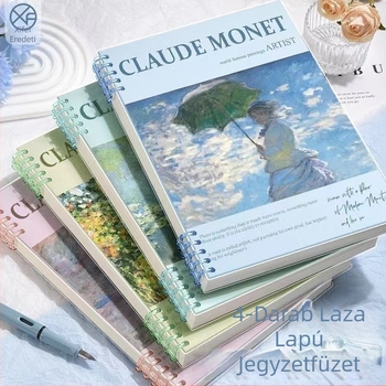 Olajfestmény Híres festmény Kivehető lapú könyv b5 Kivehető jegyzetfüzet Nagy színérték Nem látható tekercses körkönyv Diák jegyzettömb
