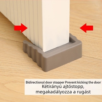 Többcélú, szélálló ajtódugó, kétirányú ajtóütköző, mozgatható ajtódugó, lopásgátló, becsípődésgátló, kézmozdulat-gátló, nem átütő, fix ajtószerkezet