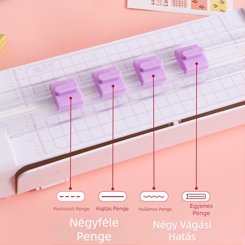 Négy az egyben papírvágó, papírvágó eszköz, papírvágó szakértő, papírvágó gép, papírvágó, vágóeszköz, kreatív ajándék