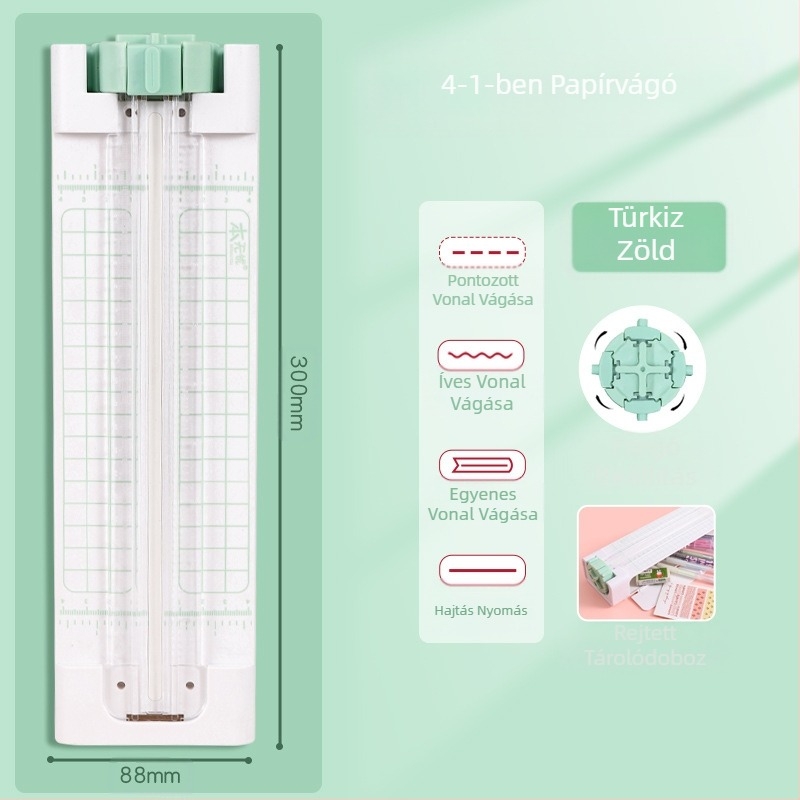 Négy az egyben papírvágó, papírvágó eszköz, papírvágó szakértő, papírvágó gép, papírvágó, vágóeszköz, kreatív ajándék