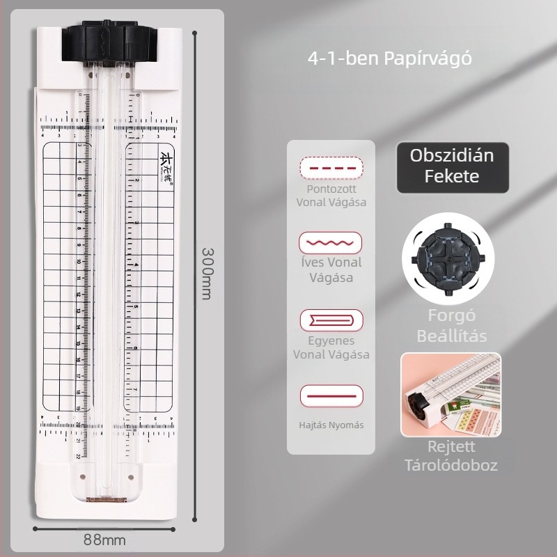 Négy az egyben papírvágó, papírvágó eszköz, papírvágó szakértő, papírvágó gép, papírvágó, vágóeszköz, kreatív ajándék