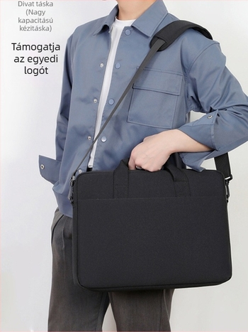 Hordozható laptop táska 16 hüvelykes keresztpántos Apple Huawei Xiaomi Lenovo 14 légzsákos nagy kapacitású testreszabott