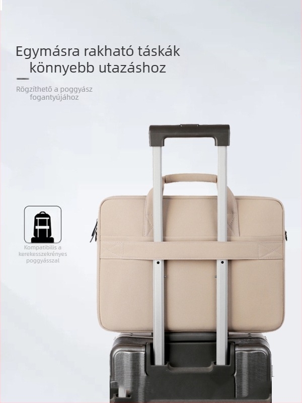 Hordozható laptop táska 16 hüvelykes keresztpántos Apple Huawei Xiaomi Lenovo 14 légzsákos nagy kapacitású testreszabott