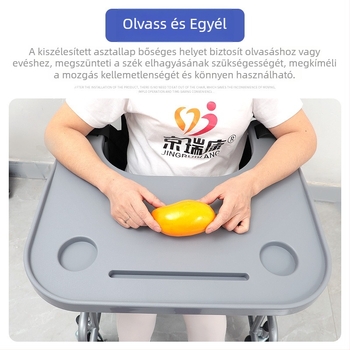 Kerekesszékes étkezőasztal, univerzális WC-szék, étkezőasztal, kerekesszék-kiegészítők, mozgáskorlátozottaknak szánt étkezőasztal, megnövelt vastagítás, ingyenes beszerelés