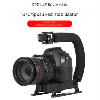 Puluz Fat Cow vakupapucs C-típusú konzol DSLR fotózáshoz, vaku, élő felvételkészítéshez, alacsony felvételekhez, kézi állvány, kézi stabilizátor