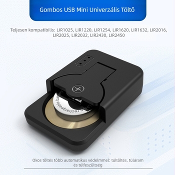 Új gombos akkumulátortöltő Universal Universal LIR2032 1632 2450 4.2V határokon átnyúló töltő