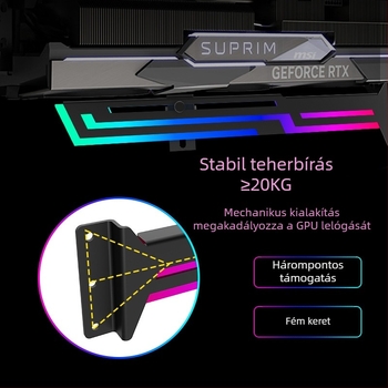 4090 grafikus kártya tartó ARGB Shengguang szinkron grafikus kártya jack függőleges rögzítésű grafikus kártya tartó asztali 3060 konzol