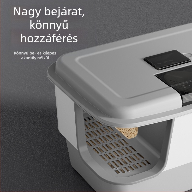 Macskaalom Extra Nagy Teljesen Félig Zárt Nyitott Fröccsenésmentes Nagy Vaj Óriás Macskaalom Toalett