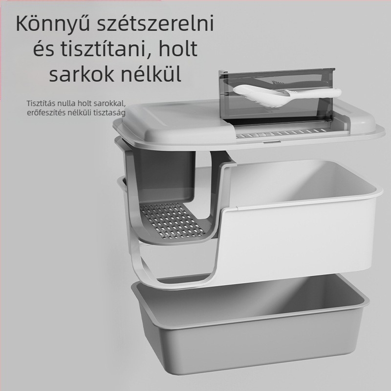 Macskaalom Extra Nagy Teljesen Félig Zárt Nyitott Fröccsenésmentes Nagy Vaj Óriás Macskaalom Toalett