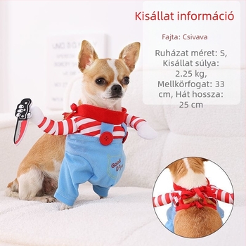 Határokon átnyúló Halloween kés kutyaruhák kiskutya kutya vicces átalakulás macska kisállat ruha kellékek gyár