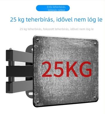 Monitorállvány Teleszkópos Forgatható Fali Állvány Vízszintes és Függőleges Képernyőváltás Univerzális 17 24 27 32 hüvelykes Fali Állvány