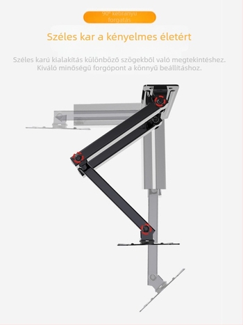 Monitorállvány Teleszkópos Forgatható Fali Állvány Vízszintes és Függőleges Képernyőváltás Univerzális 17 24 27 32 hüvelykes Fali Állvány