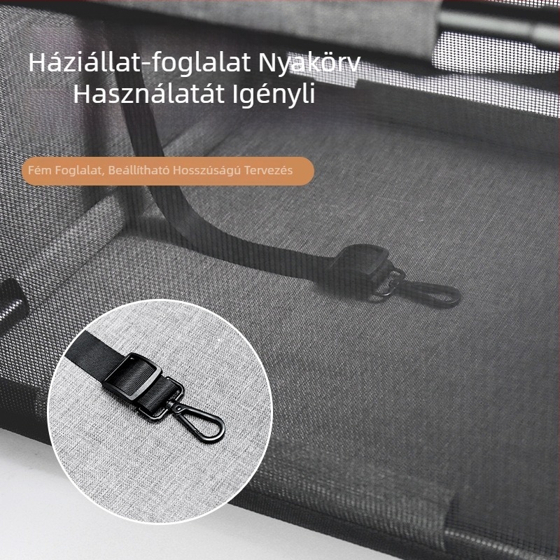 Autós kutyakennel kutyaülés autós tárgy kisállat kimenő biztonsági autó kis párna szennyeződésmentes hálós hátsó táska