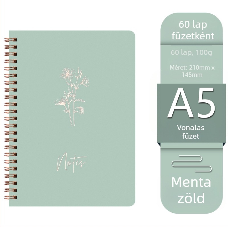 Gyári raktáron lévő tekercses könyv Macaron színes kivehető lapú könyv diák jegyzettömb irodai jegyzetfüzet nagykereskedelem