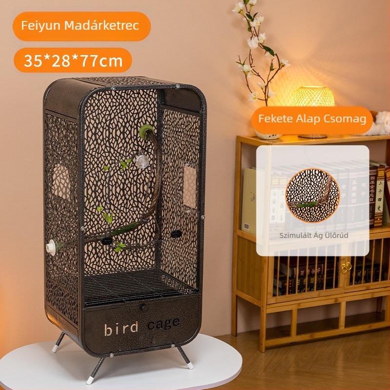 Új átlátszó papagáj madárkalitka panorámás akril kalitka cseppálló díszes villa otthoni madárkalitka kiállító kalitka nagykereskedelem