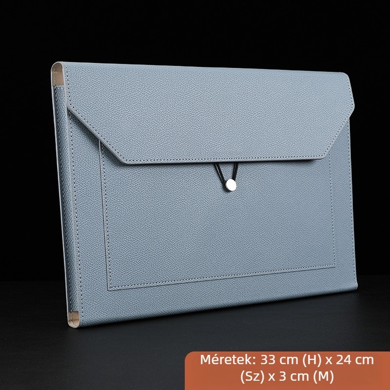 A4-es méretű, vastagított, nagy kapacitású, vízálló konferenciadokumentum-táska, irodai dokumentumtáska, üzleti célú irodai dokumentumokhoz