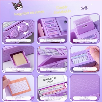 Ne vásároljon belföldi e-kereskedelemből】Multifunkcionális levélpapír doboz, eredeti Sanrio lányoknak szóló kombinált záras tolltartó mechanizmussal