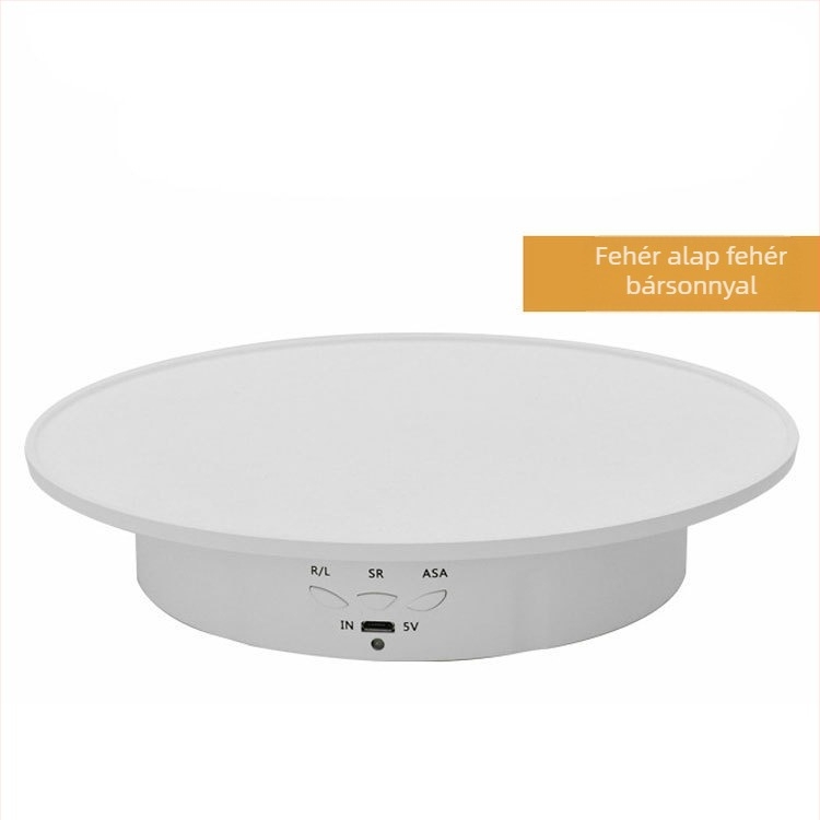 20 cm-es intelligens elektromos forgó kijelzőlap statikus asztali konzol tükörterhelés 8 kg fotózás élő videofelvétel