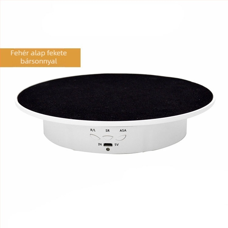 20 cm-es intelligens elektromos forgó kijelzőlap statikus asztali konzol tükörterhelés 8 kg fotózás élő videofelvétel