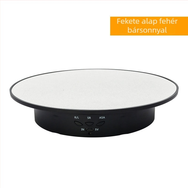 20 cm-es intelligens elektromos forgó kijelzőlap statikus asztali konzol tükörterhelés 8 kg fotózás élő videofelvétel