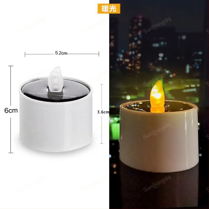 ♡Keresztbe helyezhető napelemes kültéri udvari LED-es rozsdamentes acél gyertyafény, gyepteraszra épített éjszakai fény, halloweeni fény