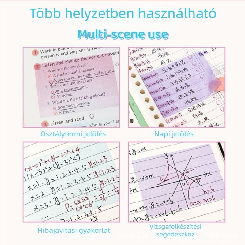 Átlátszó gyöngyházfényű kihúzható Post-it jegyzetek Morandi index matrica diákjegyzetek matrica matrica matrica matrica matrica matrica matrica