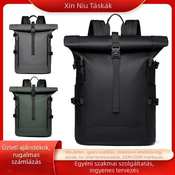 2025 új divatos göndör válltáska férfi nagy kapacitású utazó hátizsák számítógéptáska határokon átnyúló iskolatáska