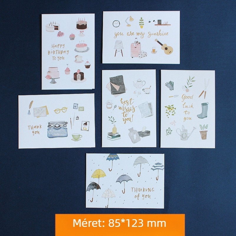 Rajzfilm aranyos kreatív háromdimenziós kis kártya gyermeknapi áldás köszönet születésnapra általános ajándék kis kártya