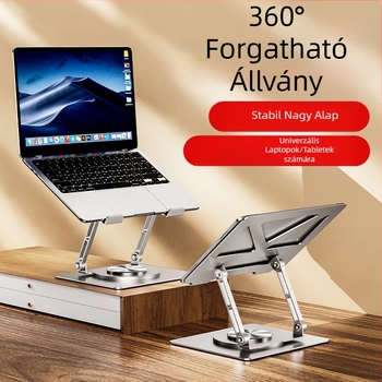 Forgatható laptop állvány Függőleges asztali emelő üreges hűtésű emelő összecsukható fém laptop állvány