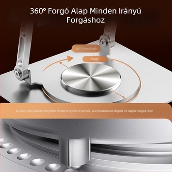 Forgatható laptop állvány Függőleges asztali emelő üreges hűtésű emelő összecsukható fém laptop állvány