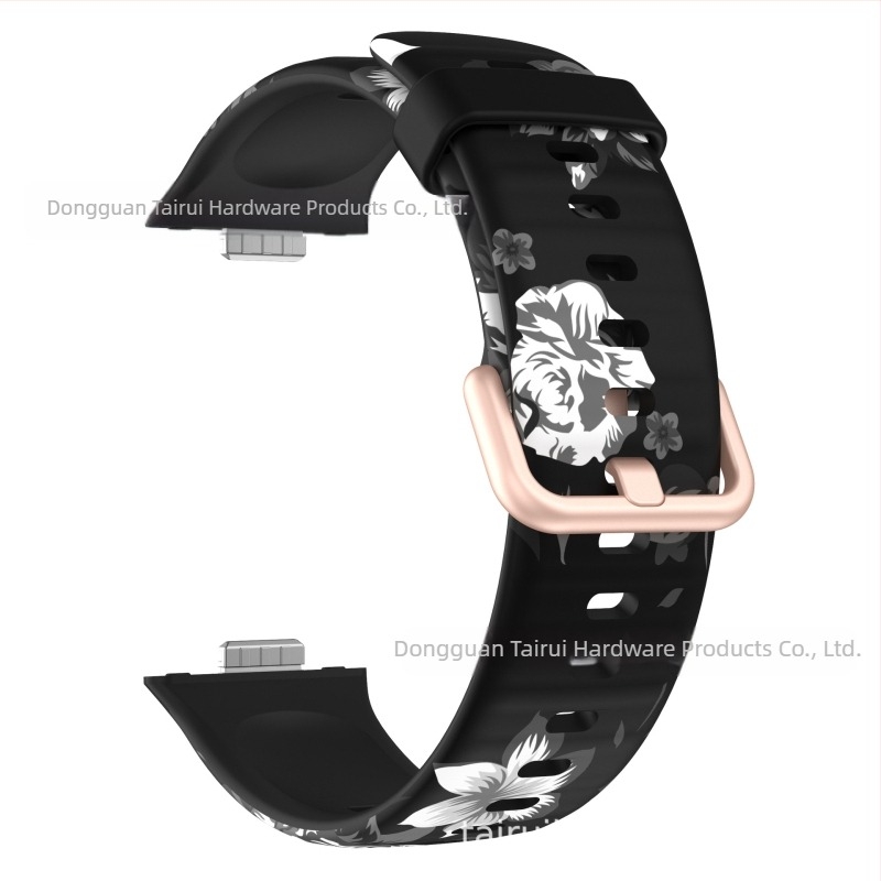 Huawei Watch Fit3 nyomtatott színes csattal ellátott szilikon szíj Huawei Fit3 Smart Sport csereszíj