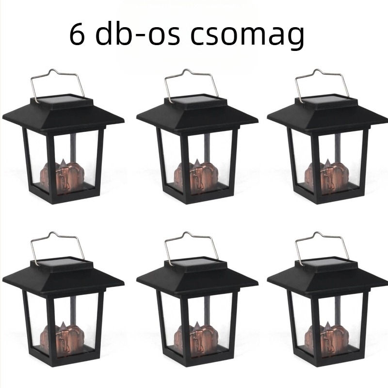 Kültéri, napelemes palotalámpa rézhuzalos lámpa gyepvilágítás dekoratív tájképi kültéri retro LED kerti világítás