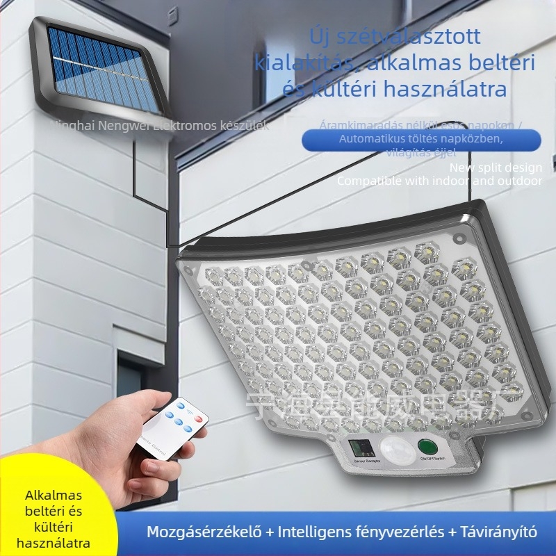 Határokon átnyúló e-kereskedelem napelemes osztott vetítőlámpával ellátott utcai lámpa kerti lámpa beltéri emberi test indukciós folyosói lámpa kültéri vízálló