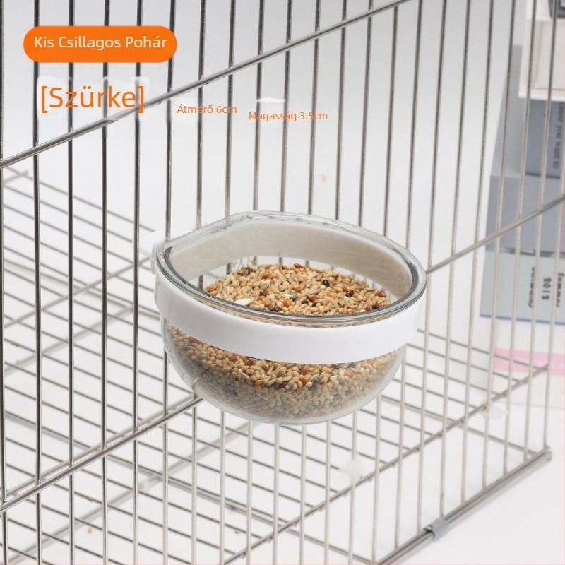 Hullámos törpepapagáj, törpepapagáj, kakadu eledeldoboz, eledelüveg, eledeltál, madárpohár, szemcse, tojás, köles eledeltál, evéstanuláshoz szükséges kellékek