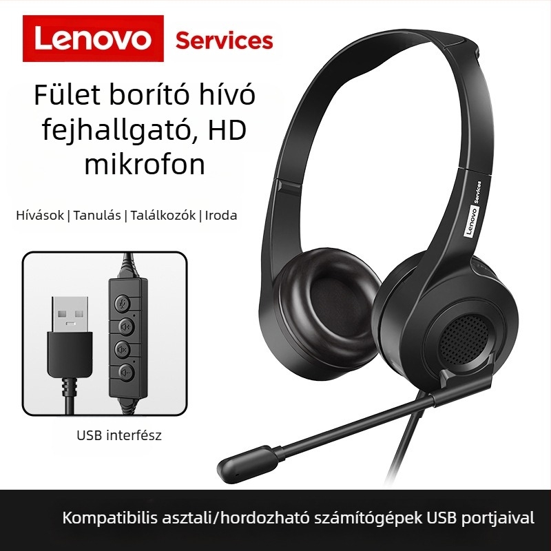 Lenovo fejhallgató telefon fejhallgató konferencia iroda online angol számítógép fejhallgató telefon ügyfélszolgálat akció nagykereskedelem