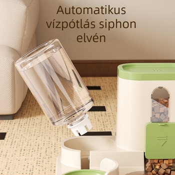 Macskatál, nagy kapacitású macska ivóvíz etető, automatikus ételmegújító etető, kisállat tál, kisállat-kellékek