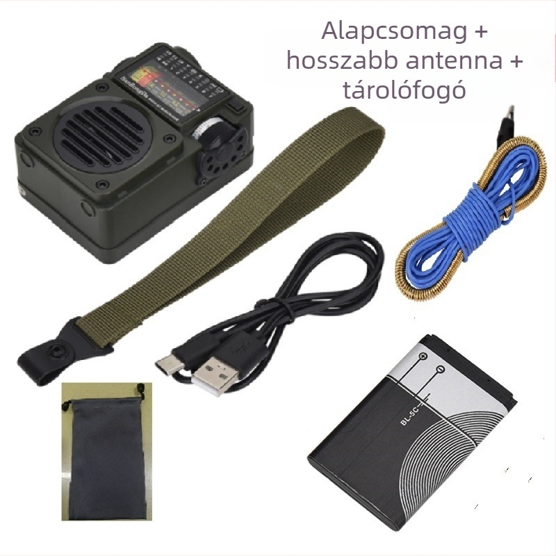 HRD-700 hordozható multimédiás zenelejátszó, teljes sávú adásvétellel, Bluetooth TF kártya lejátszással